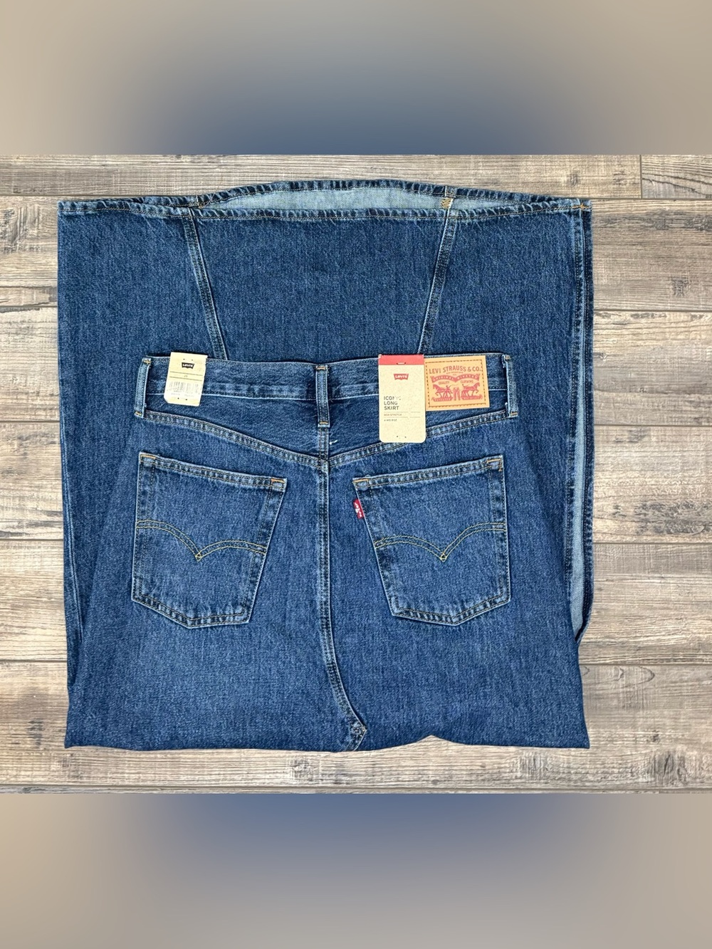 Levi’s Iconic Long Denim Maxi Skirt 29 - Picture 7 of 11